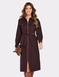 Stretch Cord Zip Front Dress - Chocolate