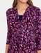 Twist Front Warm Handle Print Dress - Raspberry