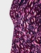 Twist Front Warm Handle Print Dress - Raspberry