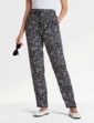 Viscose Print Trouser - Black & White