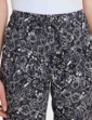 Viscose Print Trouser - Black & White