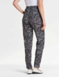 Viscose Print Trouser - Black & White