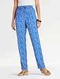 Viscose Print Trouser - Cornflower Blue