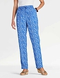 Viscose Print Trouser - Cornflower Blue