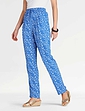 Viscose Print Trouser - Cornflower Blue