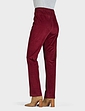 Pull On Cord Trouser - Wine