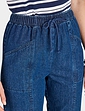 Elasticated Waist Pull On Jean - Stone