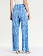 Floral Plisse Trouser - Blue