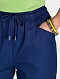 Cotton Crop Trouser - Navy