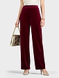 Velour Trouser - Wine