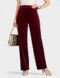 Velour Trouser - Wine