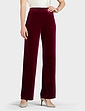 Velour Trouser - Wine