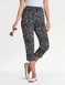 Viscose Crop Print Trouser - Black & White