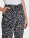 Viscose Crop Print Trouser - Black & White