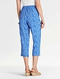 Viscose Crop Print Trouser - Cornflower Blue