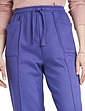 Womens Pin Stitch Leisure Trouser - Amethyst
