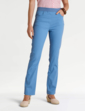 Pull On Stretch Jean With Rib Waistband - Blue