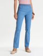 Pull On Stretch Jean With Rib Waistband - Blue