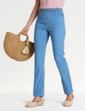 Pull On Stretch Jean With Rib Waistband - Blue