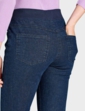 Pull On Stretch Jean With Rib Waistband - Indigo