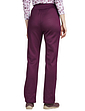 Thermal Lined Pull On Jersey Trousers - Aubergine
