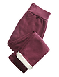 Thermal Lined Pull On Jersey Trousers - Aubergine