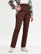 Thermal Lined Pull On Jersey Trousers - Chocolate