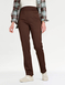 Thermal Lined Pull On Jersey Trousers - Chocolate
