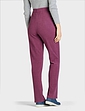 Pull On Elasticated Waist Fleece Trousers With Zip Pockets - Berry