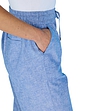 Linen Mix Trouser - Blue