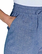 Linen Mix Trouser - Navy