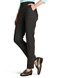 Two Pocket Tapered Leg Pattern Trousers - Black And White