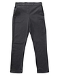Two Pocket Tapered Leg Pattern Trousers - Black And White