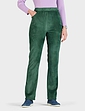 Fleece Lined Cord Trousers - Green