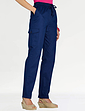 Cotton Cargo Trousers - Navy