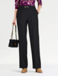 Snaffle Detail Stretch Pull On Trouser - Black