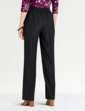 Snaffle Detail Stretch Pull On Trouser - Black