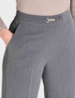 Snaffle Detail Stretch Pull On Trouser - Grey Marl