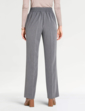 Snaffle Detail Stretch Pull On Trouser - Grey Marl