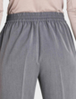 Snaffle Detail Stretch Pull On Trouser - Grey Marl