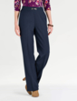 Snaffle Detail Stretch Pull On Trouser - Navy