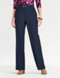 Snaffle Detail Stretch Pull On Trouser - Navy