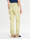 Cutwork Hem Elasticated Back Waist Cotton Trouser - Lime