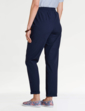 Pull On Seersucker Trouser - Navy