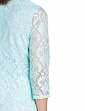 Mock Two In One Corded Lace Twinset - Mint