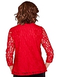Mock Two In One Corded Lace Twinset - Red