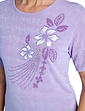 Printed Slinky Top - Lilac