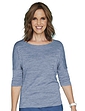 Regatta Marl Look Three Quarter Sleeve Top Denim