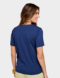 Stripe Insert T Shirt - Navy