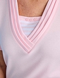Stripe Insert T Shirt - Pink